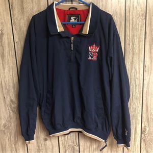 MLB St Louis Cardinals Mark McGwire Home Run King Starter Jacket Size Large 1998